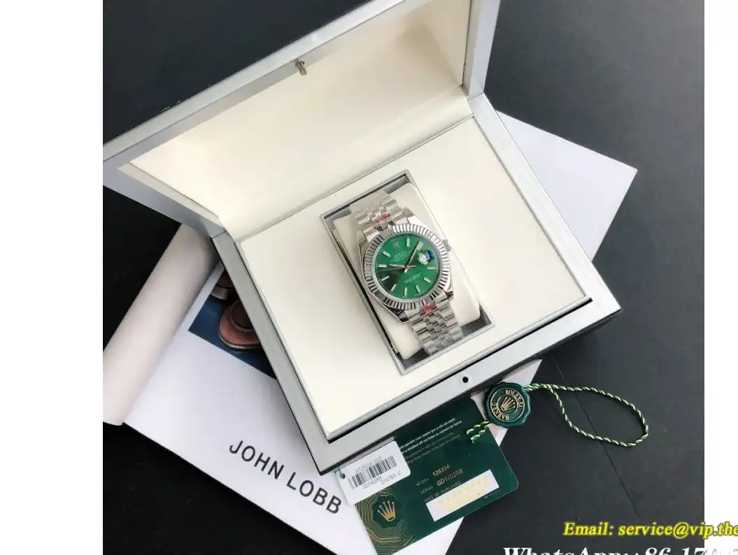 Datejust 126334 41mm Flt Jubilee SS SS Green Stk GDF MY8215