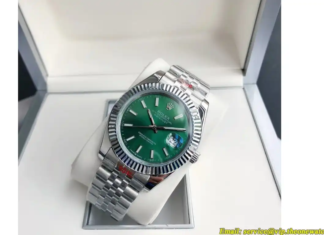 Datejust 126334 41mm Flt Jubilee SS SS Green Stk GDF MY8215