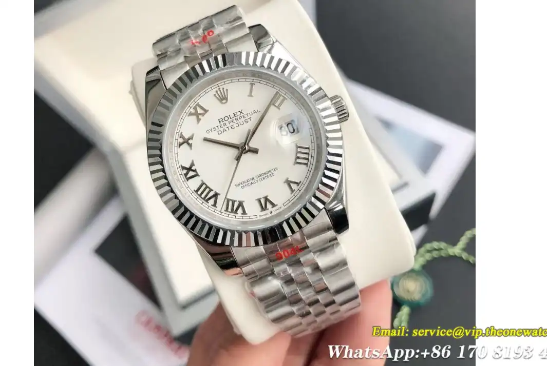 Datejust 126334 41mm Flt Jubilee SS SS White Dial GDF MY8215