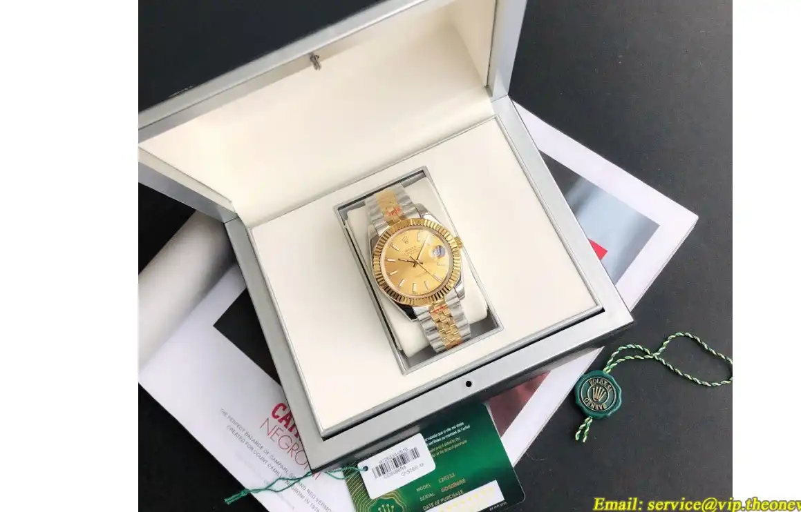 Datejust 126333 41mm Flt Jubilee YG SS Gold Stk GDF MY8215