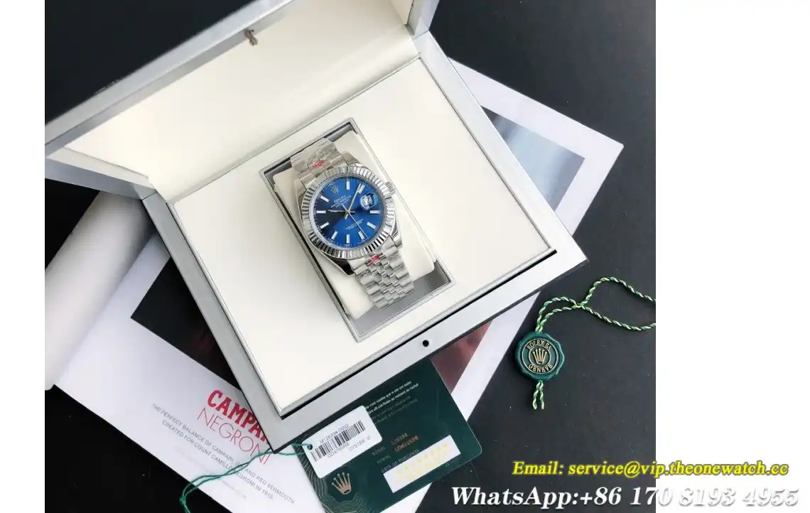 Datejust 126334 41mm Flt Jubilee SS SS Blue Stk GDF MY8215