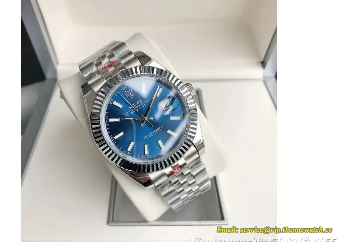 Datejust 126334 41mm Flt Jubilee SS SS Blue Stk GDF MY8215