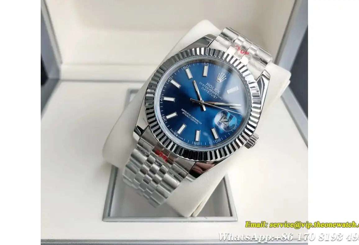 Datejust 126334 41mm Flt Jubilee SS SS Blue Stk GDF MY8215