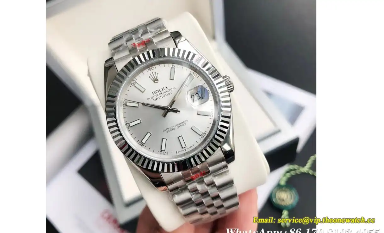 Datejust 126334 41mm Flt Jubilee SS SS Silver Stk GDF MY8215