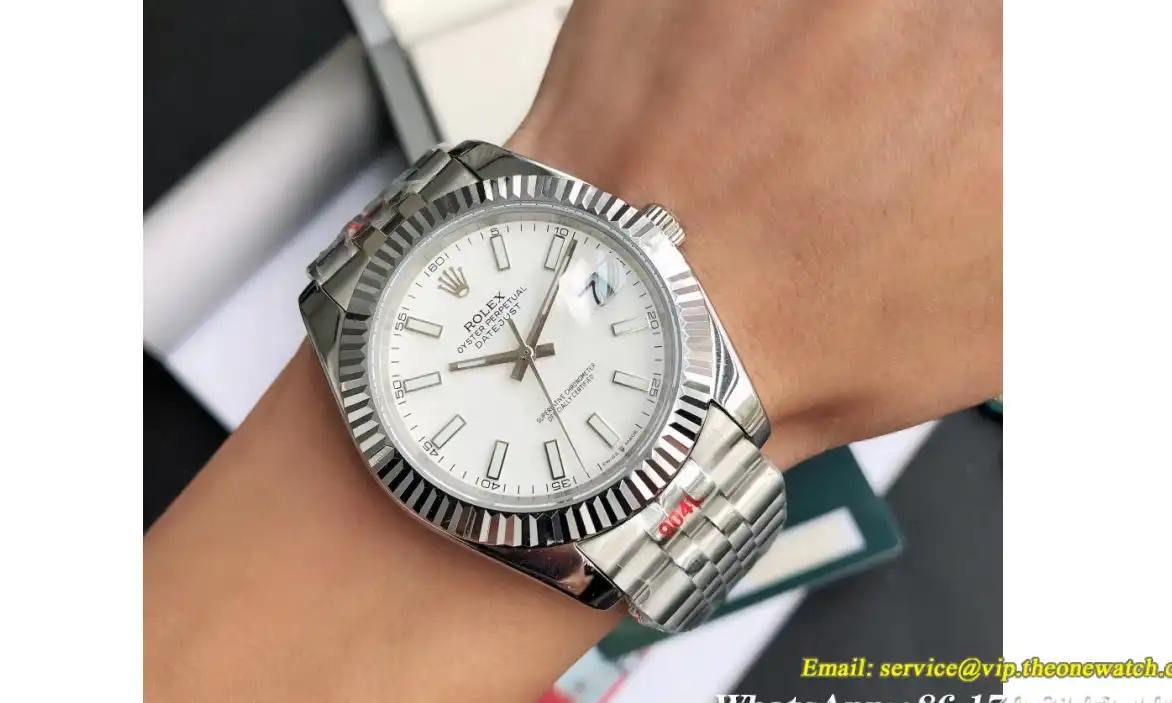 Datejust 126334 41mm Flt Jubilee SS SS White Stk GDF MY8215