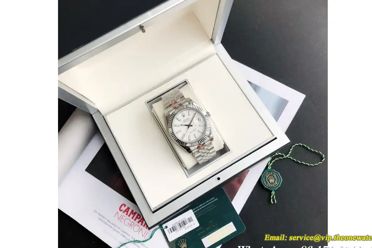 Datejust 126334 41mm Flt Jubilee SS SS White Stk GDF MY8215