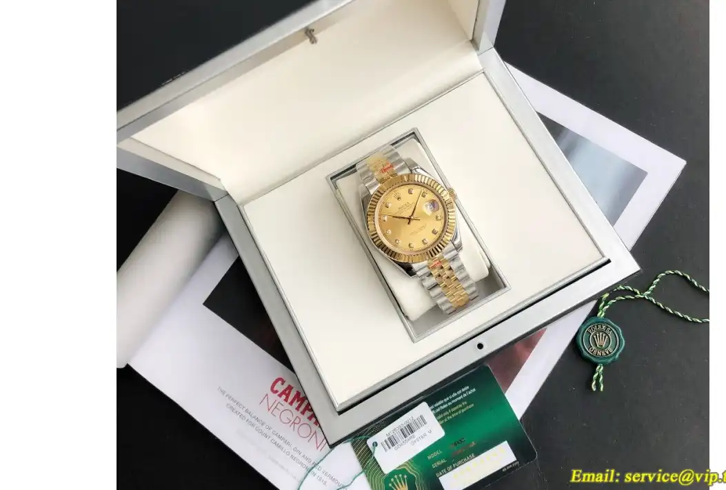 Datejust 126334 41mm Flt Jubilee YG SS Gold Dia GDF MY8215