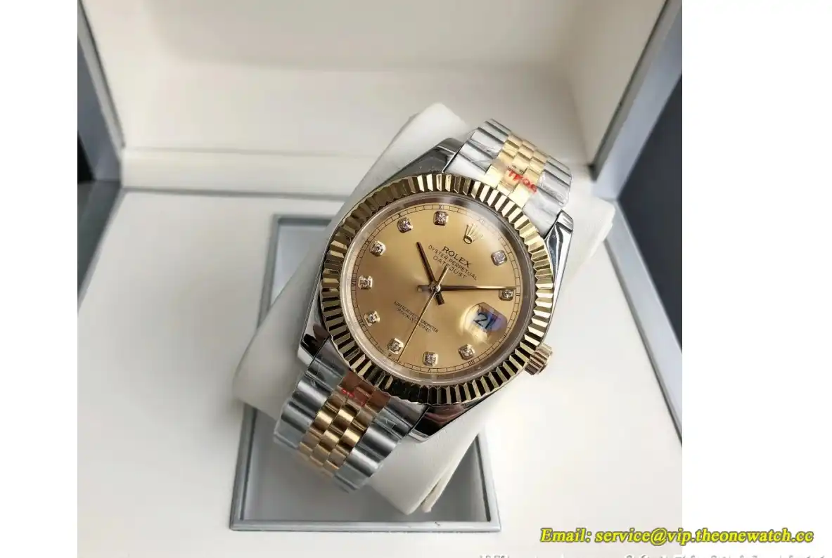 Datejust 126334 41mm Flt Jubilee YG SS Gold Dia GDF MY8215