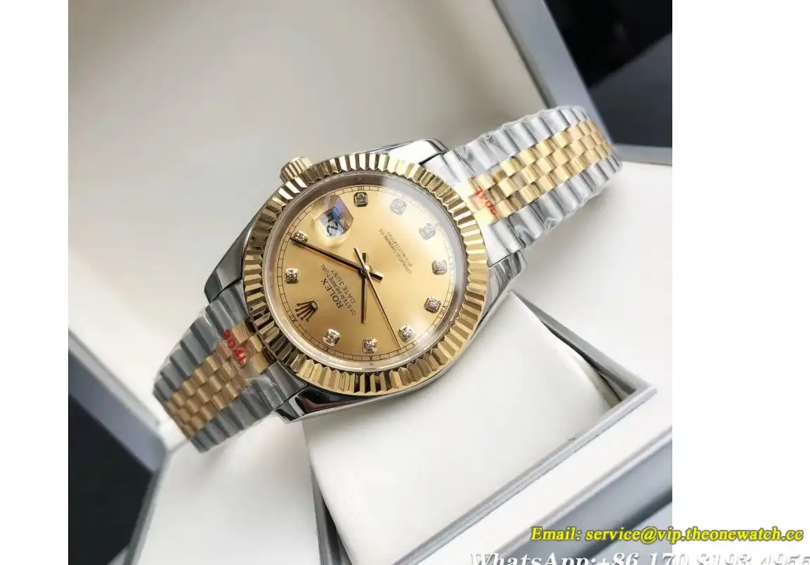 Datejust 126334 41mm Flt Jubilee YG SS Gold Dia GDF MY8215