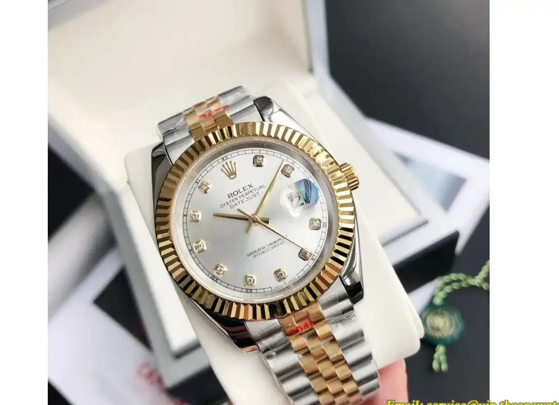 Datejust 126333 41mm Flt Jubilee YG SS Silver Dia GDF MY8215