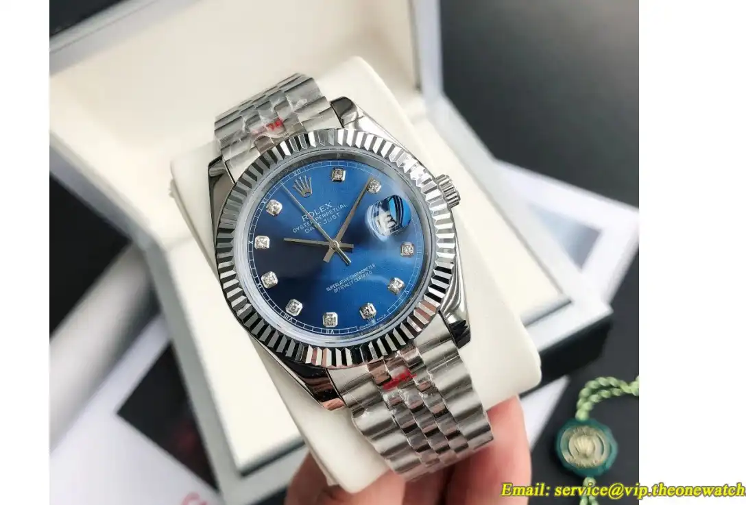 Datejust 126334 41mm Flt Jubilee SS SS Blue Dia GDF MY8215