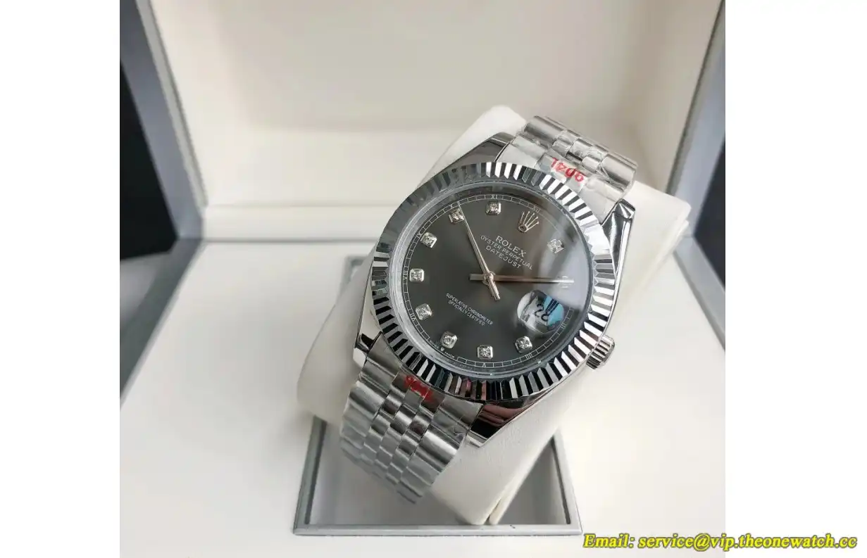 Datejust 126334 41mm Flt Jubilee SS SS Grey Dia GDF MY8215