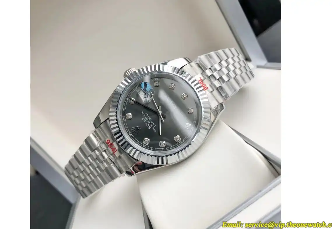 Datejust 126334 41mm Flt Jubilee SS SS Grey Dia GDF MY8215