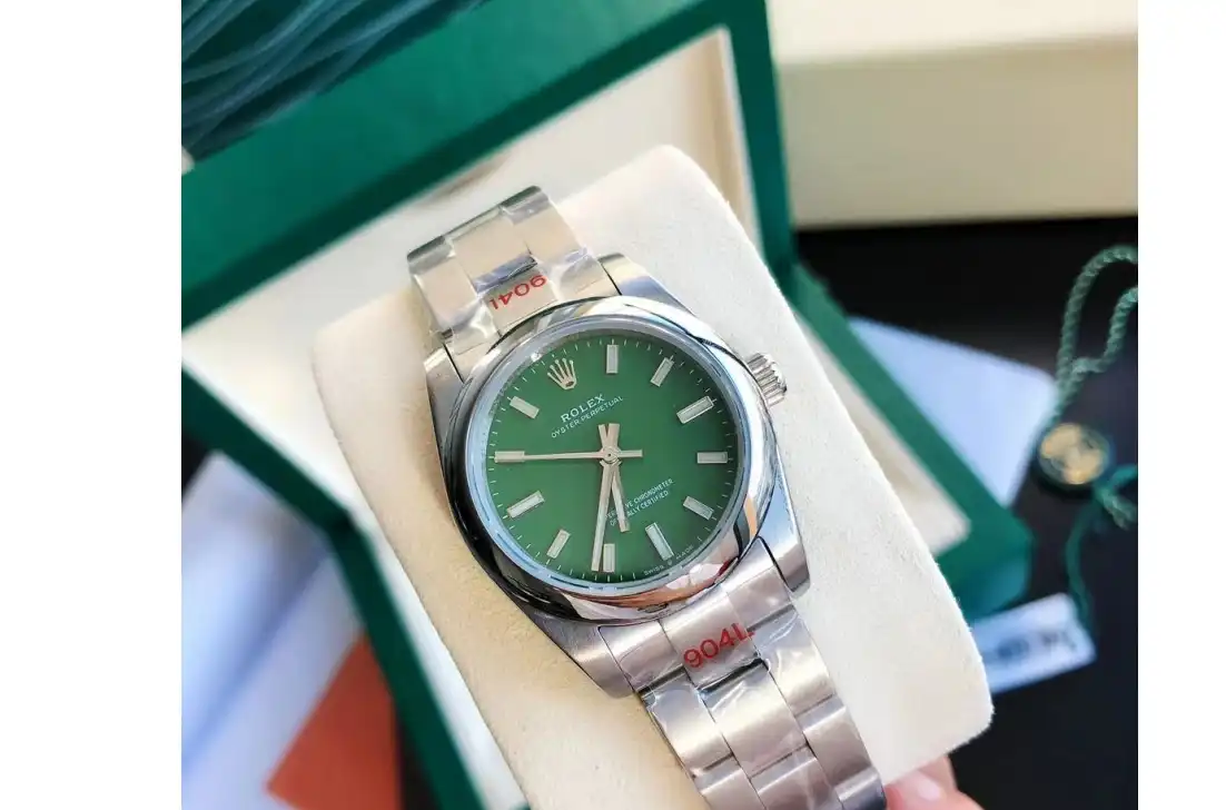 Oyster Perpetual 31 41mm SS SS Green Stk GDF MY8215