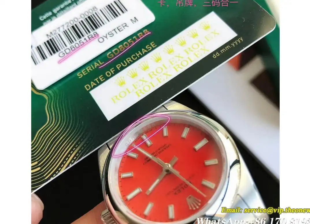 Oyster Perpetual 31 41mm SS SS Red Stk GDF MY8215