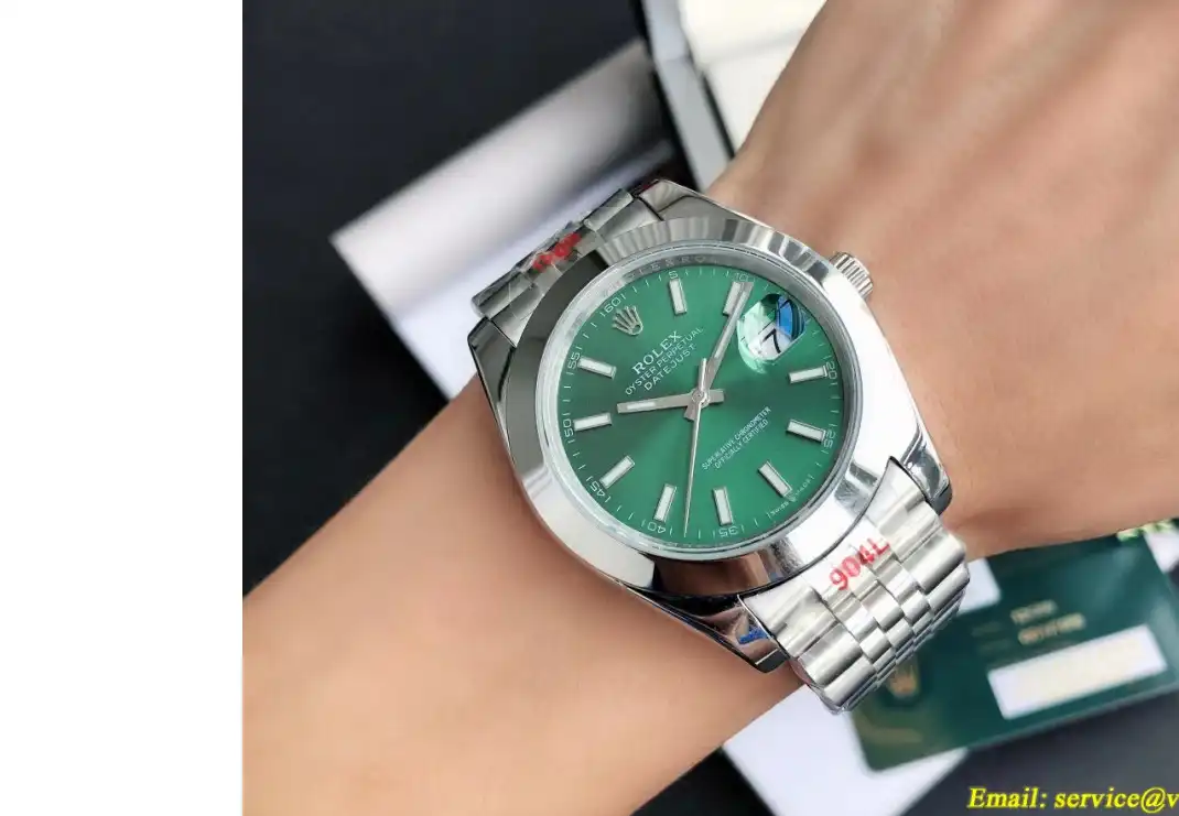 Datejust 126300 41mm Jubliee SS SS Green Stk GDF MY8215