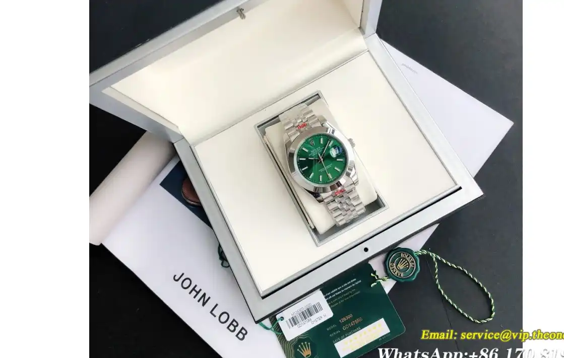 Datejust 126300 41mm Jubliee SS SS Green Stk GDF MY8215