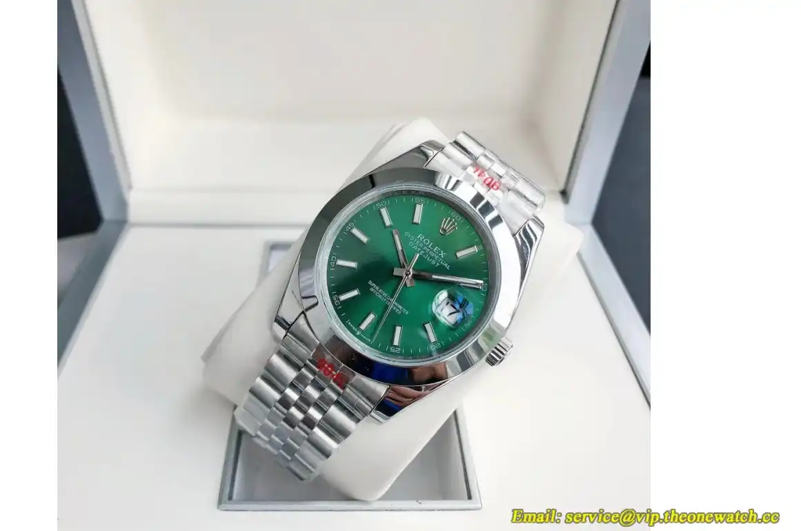 Datejust 126300 41mm Jubliee SS SS Green Stk GDF MY8215