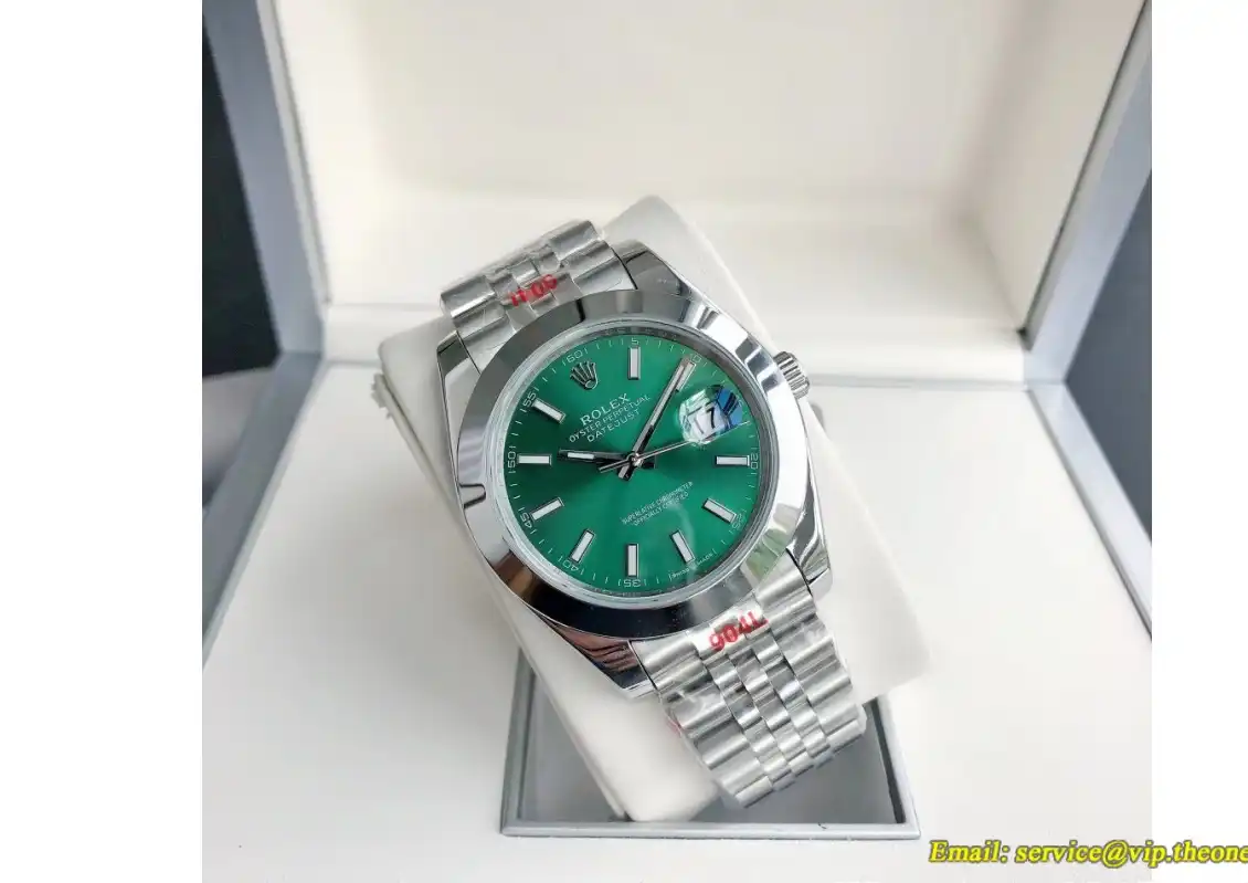 Datejust 126300 41mm Jubliee SS SS Green Stk GDF MY8215