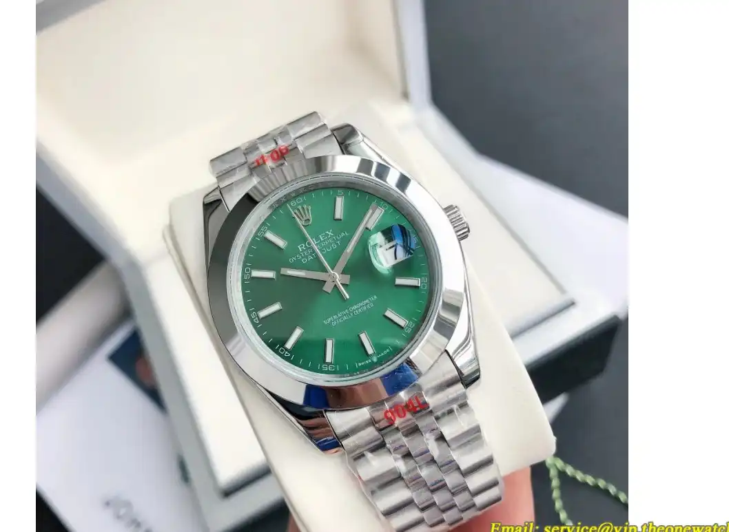 Datejust 126300 41mm Jubliee SS SS Green Stk GDF MY8215