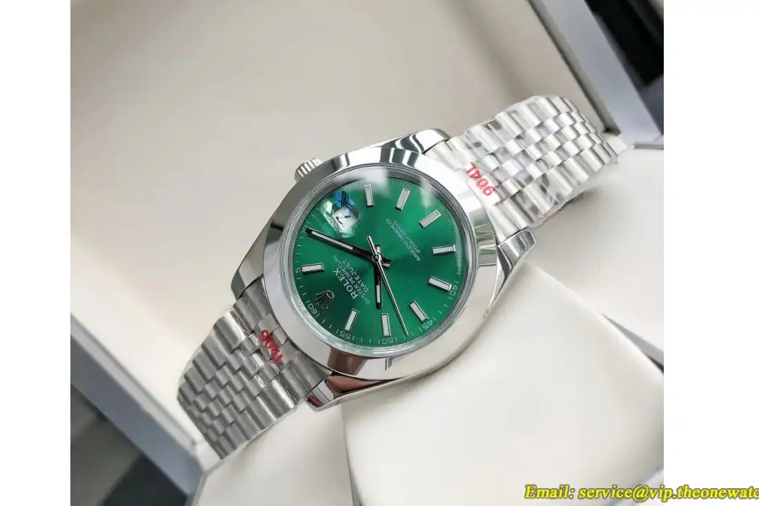 Datejust 126300 41mm Jubliee SS SS Green Stk GDF MY8215