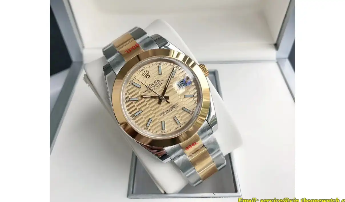 Datejust 126303 41mm Oyster YG SS Gold Textured GDF MY8215