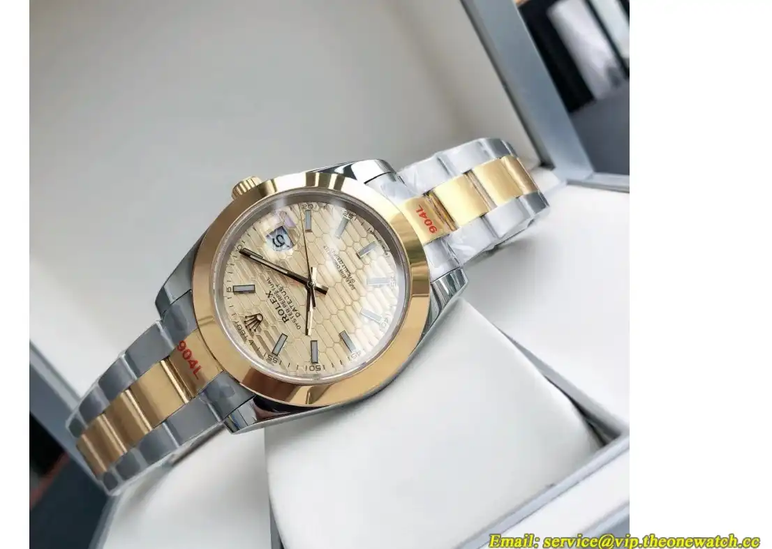 Datejust 126303 41mm Oyster YG SS Gold Textured GDF MY8215