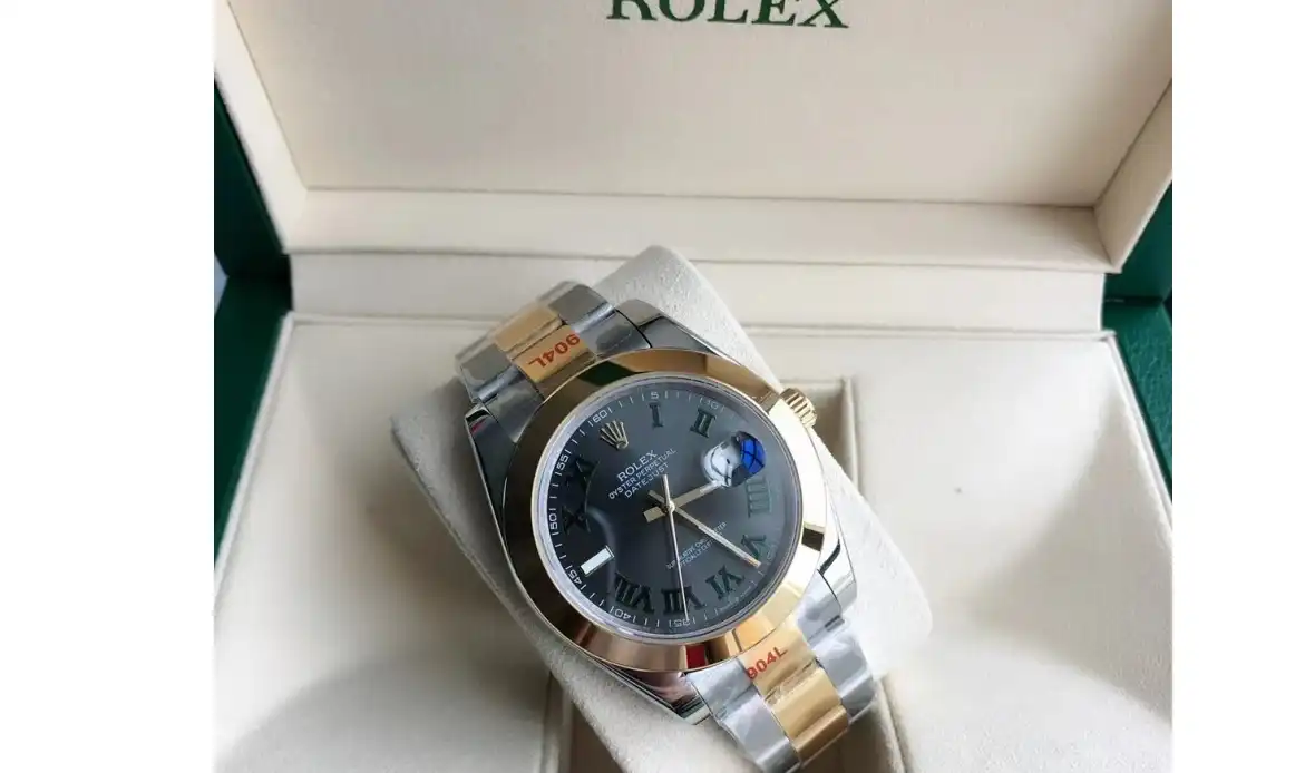 Datejust 126303 41mm Oyster YG SS Grey Rmn GDF MY8215