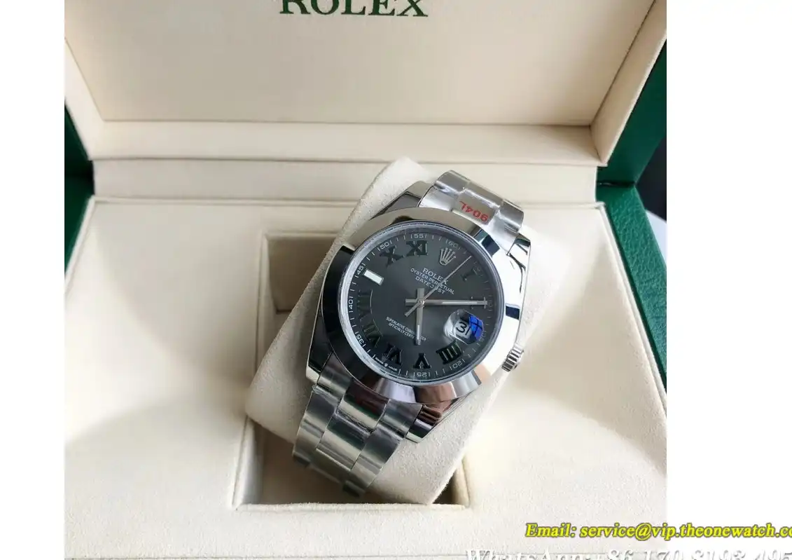 Datejust 126300 41mm Oyster SS SS Grey Rmn GDF MY8215