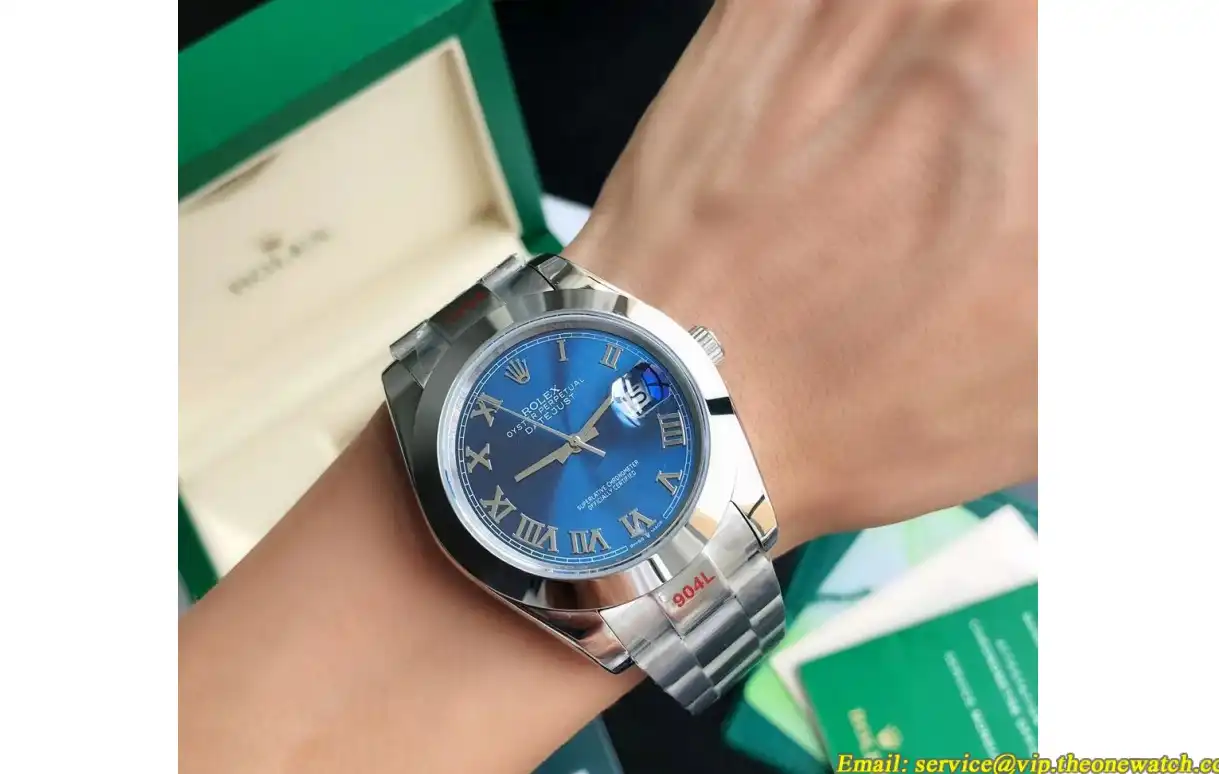 Datejust 126300 41mm Oyster SS SS Blue Rmn GDF MY8215