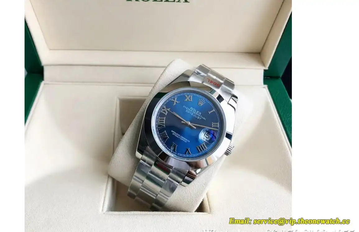 Datejust 126300 41mm Oyster SS SS Blue Rmn GDF MY8215