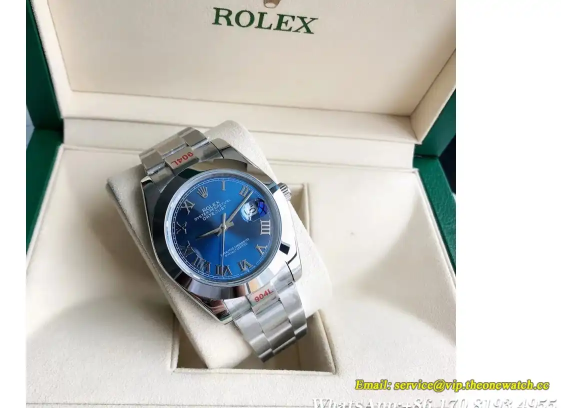 Datejust 126300 41mm Oyster SS SS Blue Rmn GDF MY8215