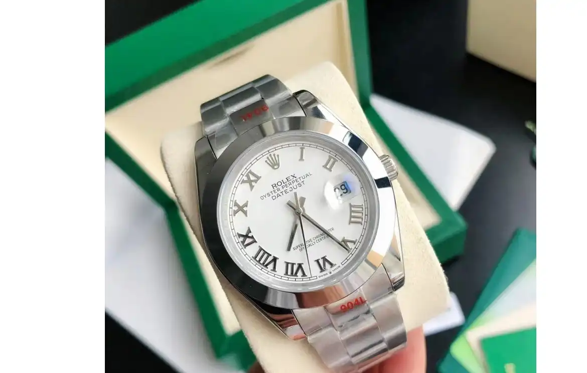 Datejust 126300 41mm Oyster SS SS White Rmn GDF MY8215