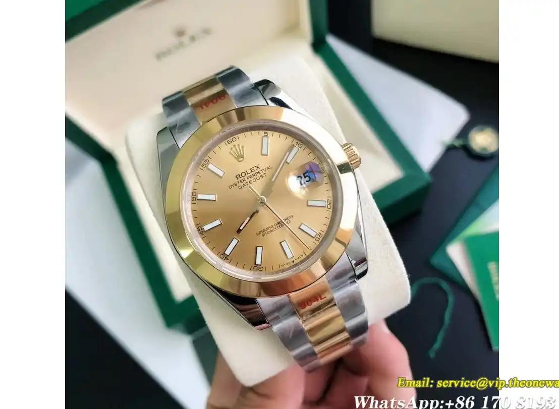 Datejust 126303 41mm Oyster YG SS Gold Stk GDF MY8215