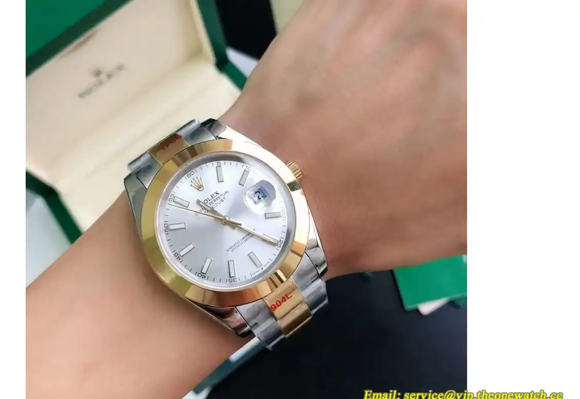 Datejust 126303 41mm Oyster YG SS White Stk GDF MY8215