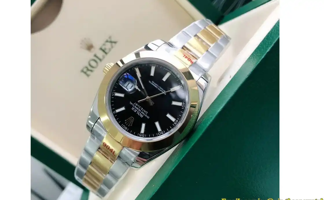 Datejust 126303 41mm Oyster YG SS Black Stk GDF MY8215