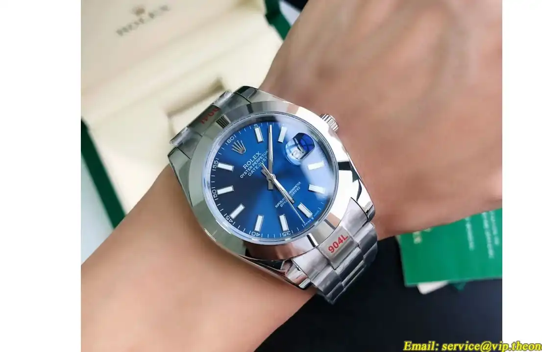 Datejust 126300 41mm Oyster SS SS Blue Stk GDF MY8215