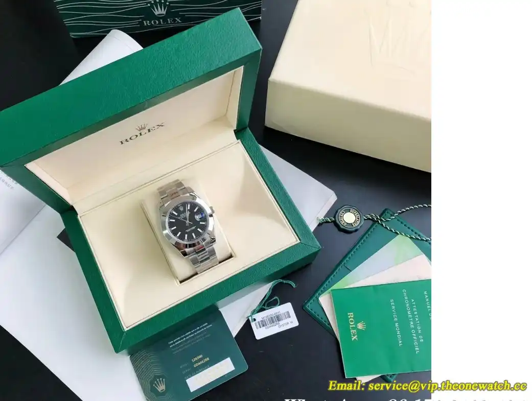 Datejust 126300 41mm Oyster SS SS Black Stk GDF MY8215