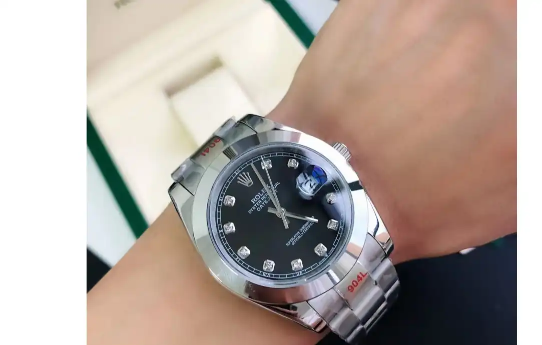 Datejust 126300 41mm Oyster SS SS Black Dia GDF MY8215