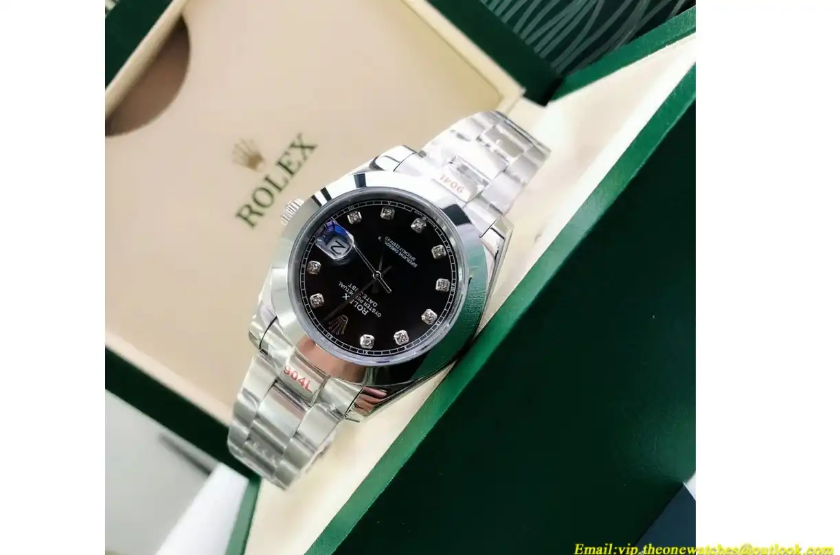 Datejust 126300 41mm Oyster SS SS Black Dia GDF MY8215