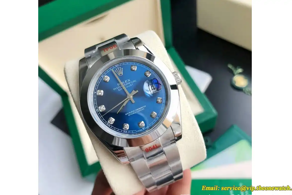 Datejust 126300 41mm Oyster SS SS Blue Dia GDF MY8215