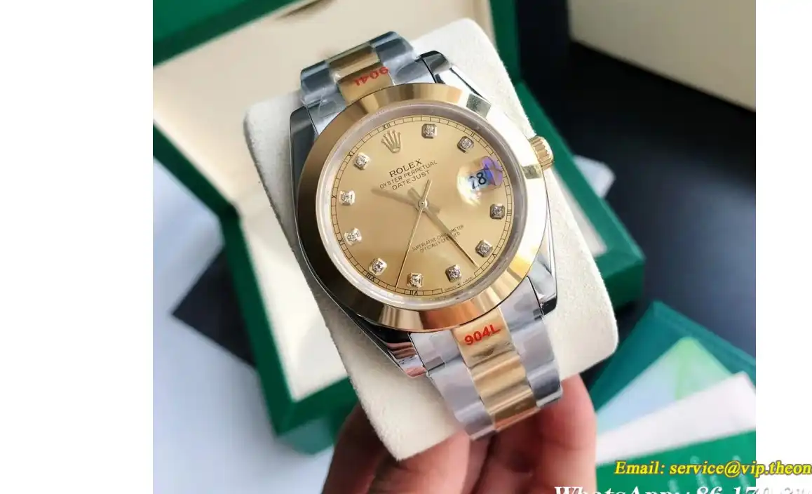 Datejust 126303 41mm Oyster YG SS Gold Dia GDF MY8215