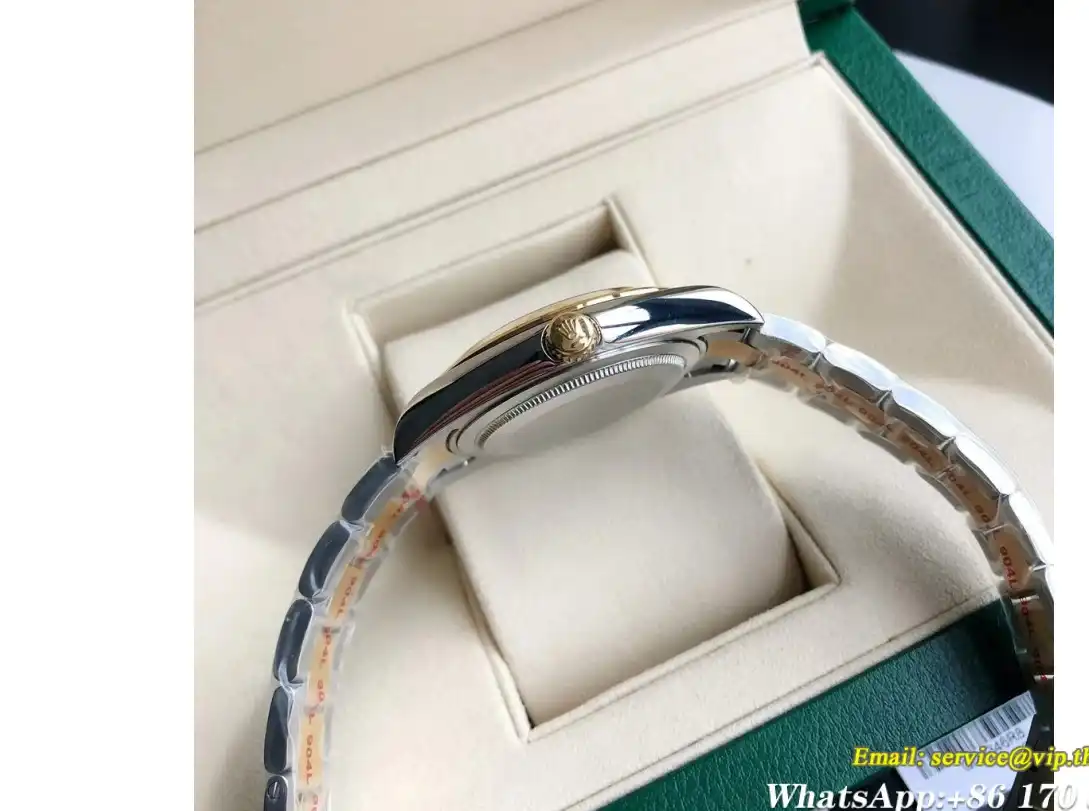 Datejust 126303 41mm Oyster YG SS Silver Dia GDF MY8215