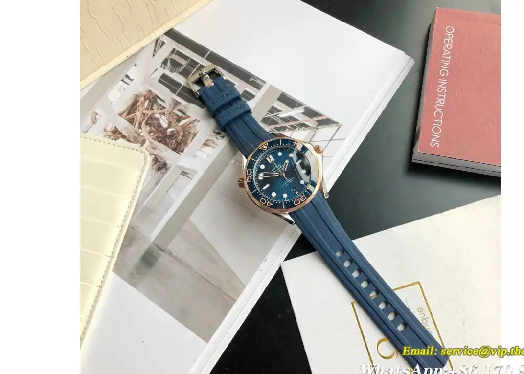 Seamaster 300m 42mm RG RU Blue Dial GDF MY8215