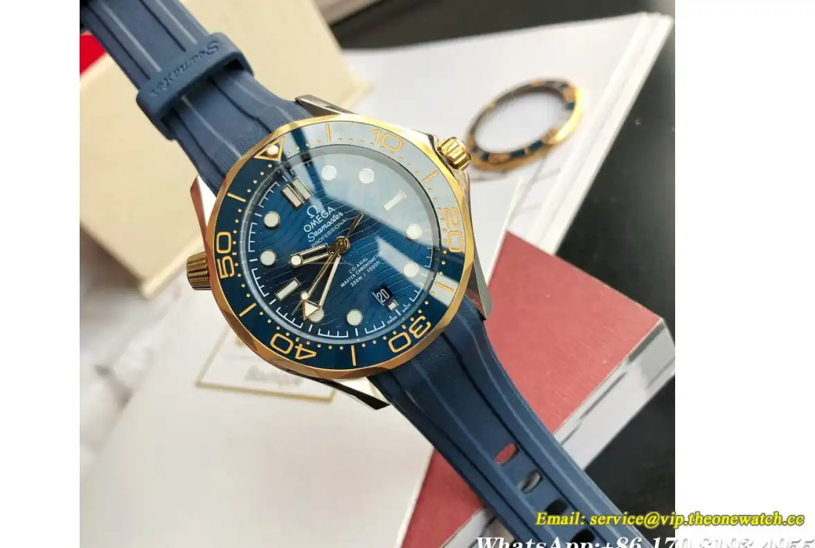 Seamaster 300m 42mm YG RU Blue Dial GDF MY8215