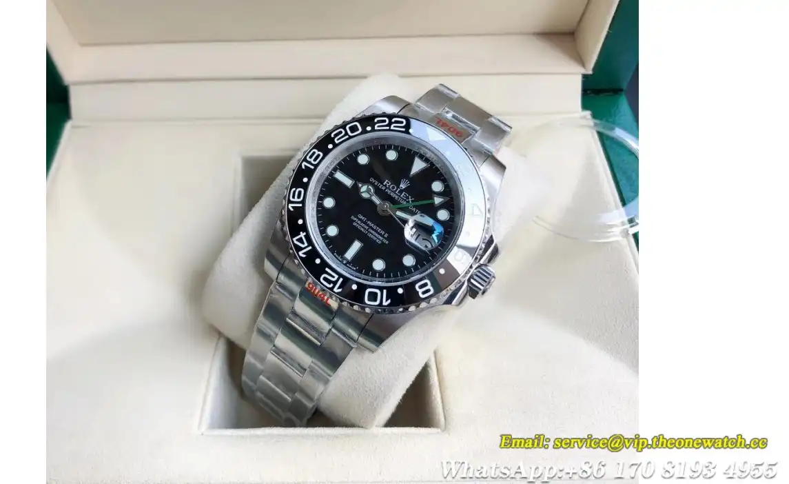 GMT Master II 40mm Cer Oyster SS SS Black GDF MY8215