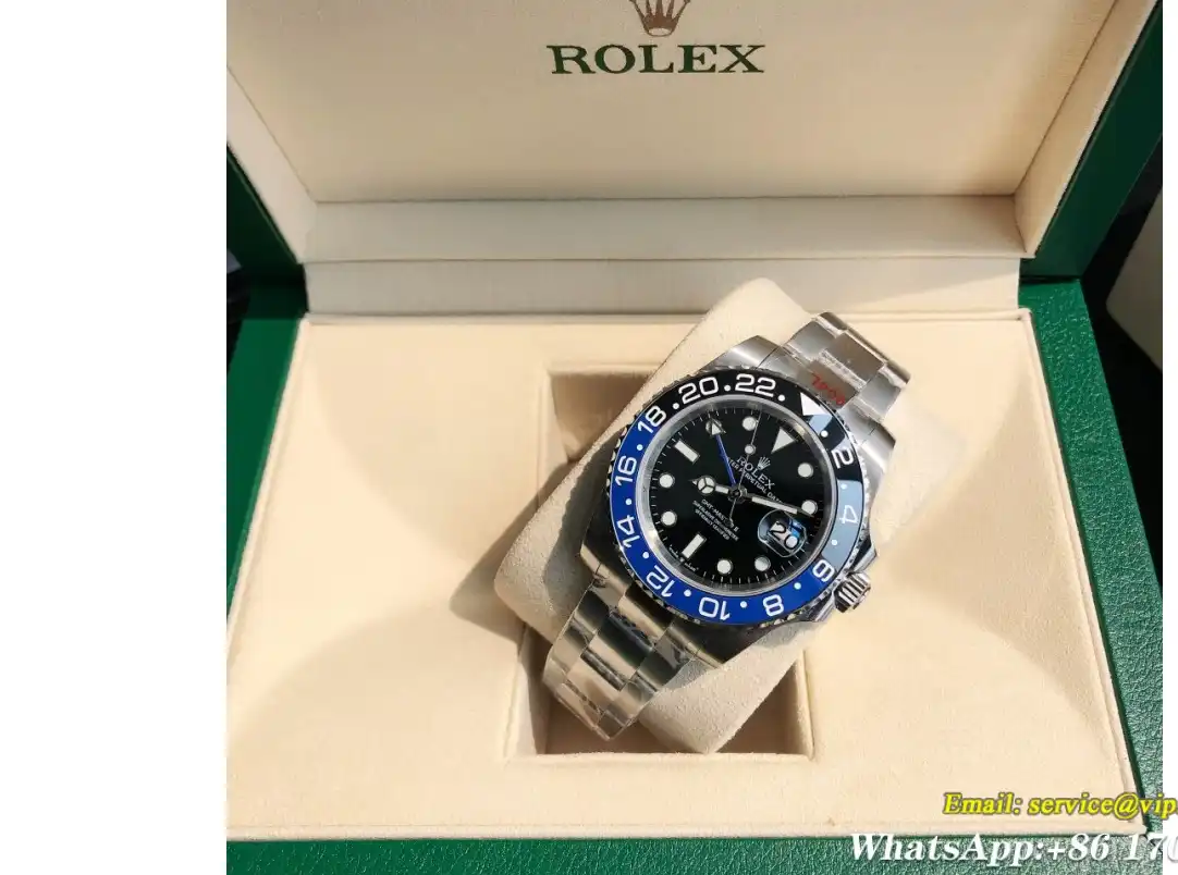 GMT Master II 40mm Cer Oyster SS SS Blue Black GDF MY8215