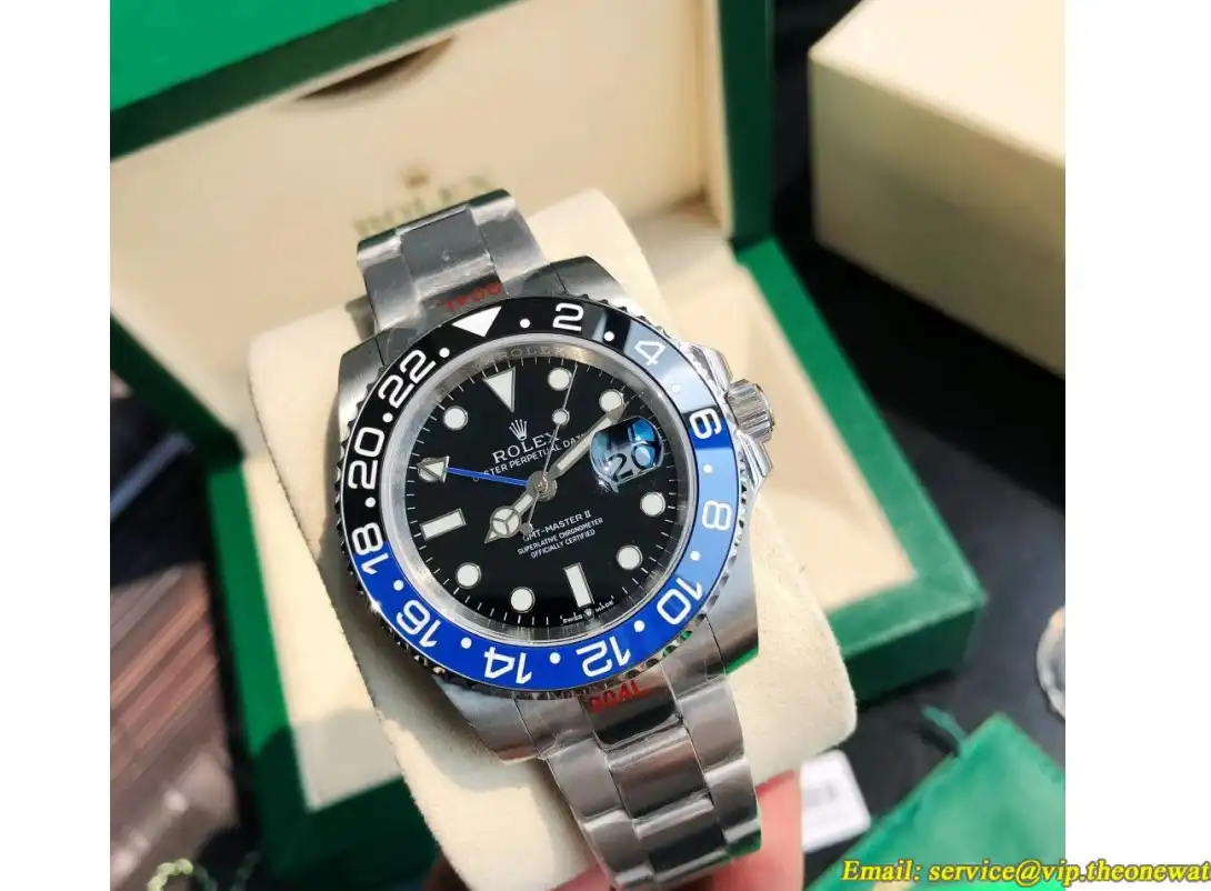 GMT Master II 40mm Cer Oyster SS SS Blue Black GDF MY8215