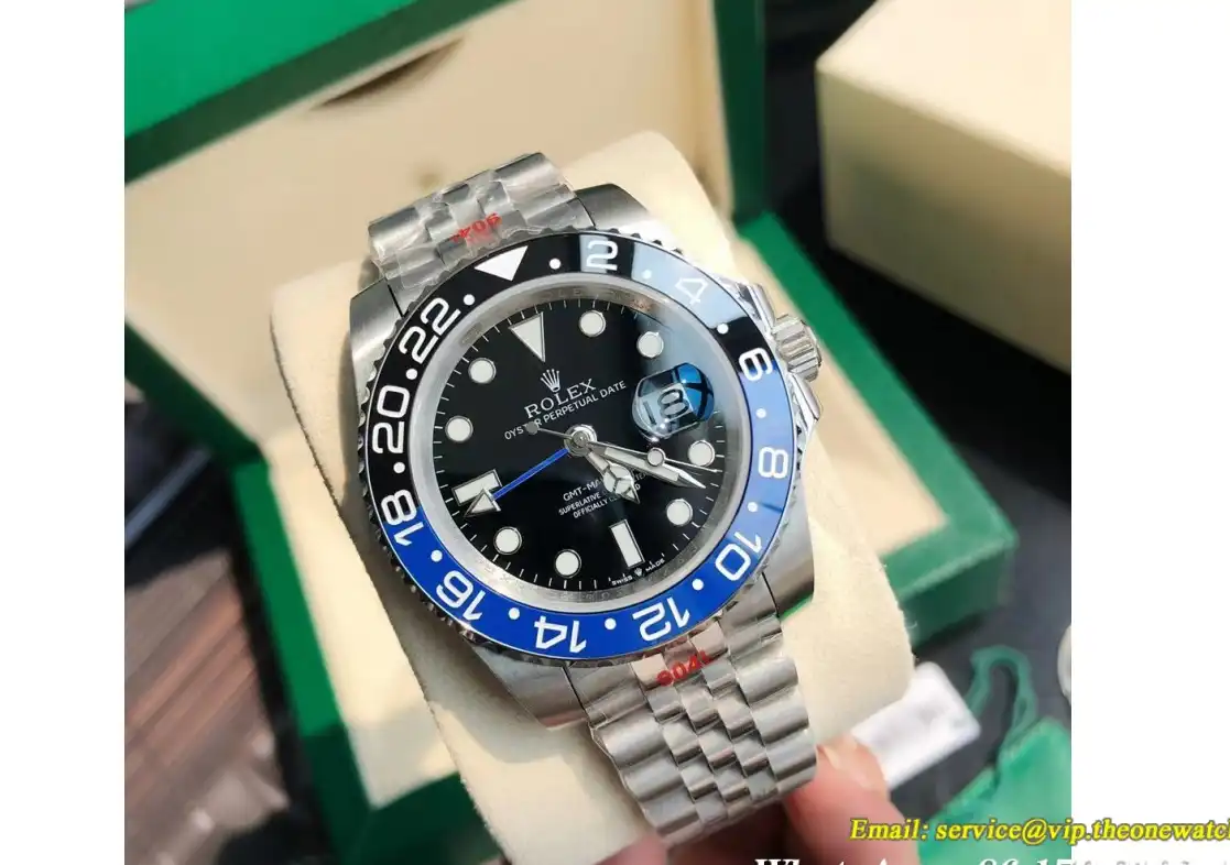 GMT Master II 40mm Cer Jub SS SS Blue Black GDF MY8215