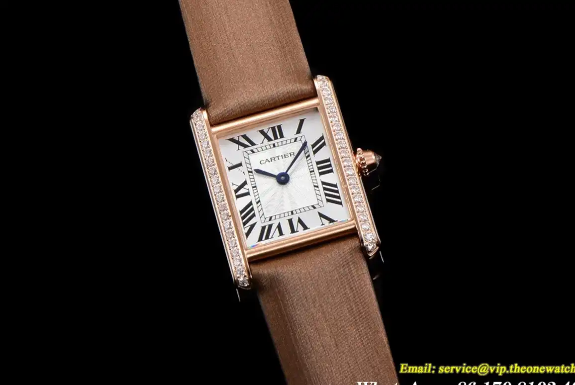 Cartier - Tank Louis 22mm Brown Dia RG SA White Dial F1F Quartz